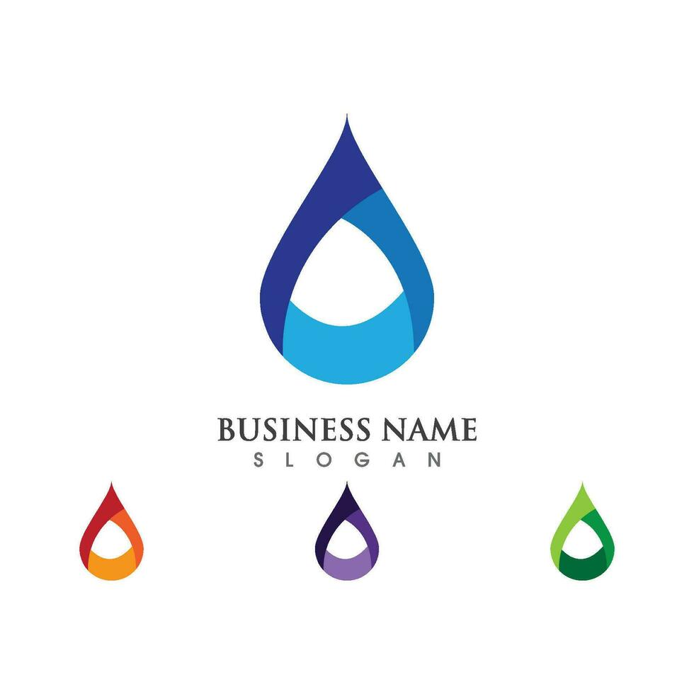 water drop Logo Template vector