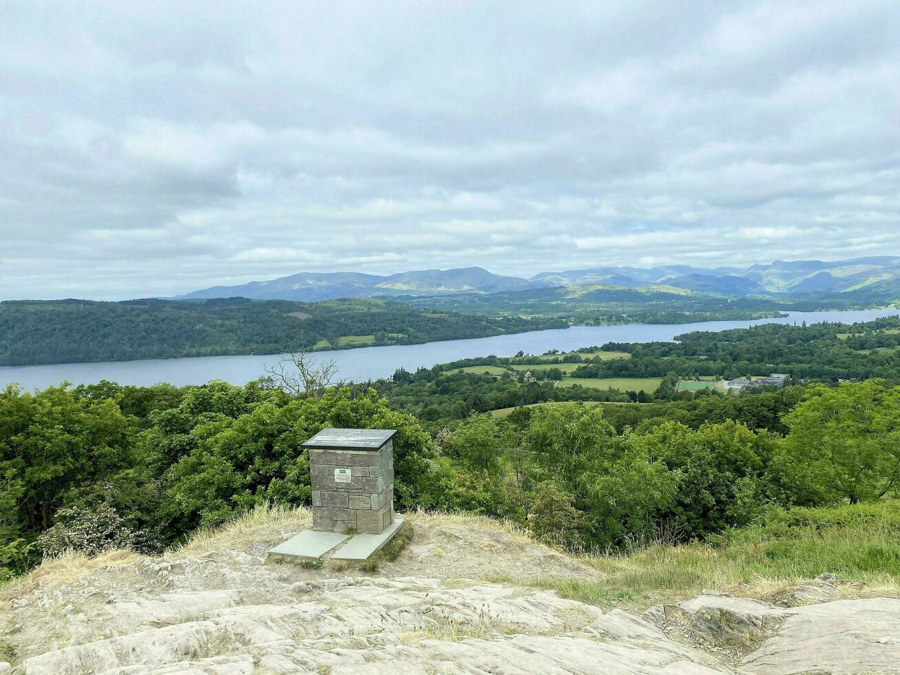 A view of the Lake District at Orrest Head near Windermere photo