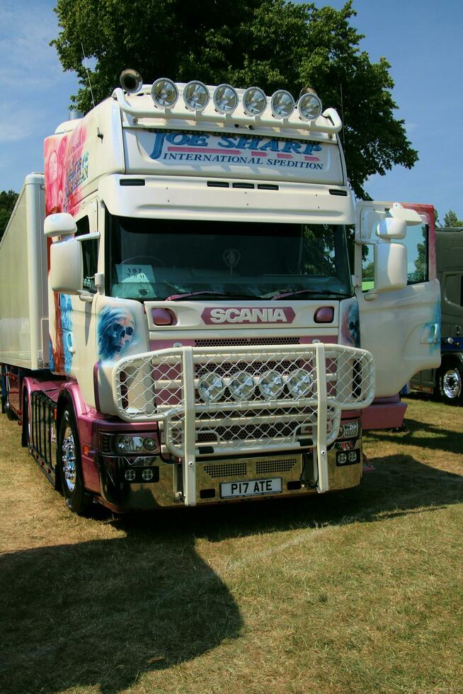 Whitchurch in the UK in JUne 2023. A view of a Truck at a Truck Show in Whitchurch Shropshire photo