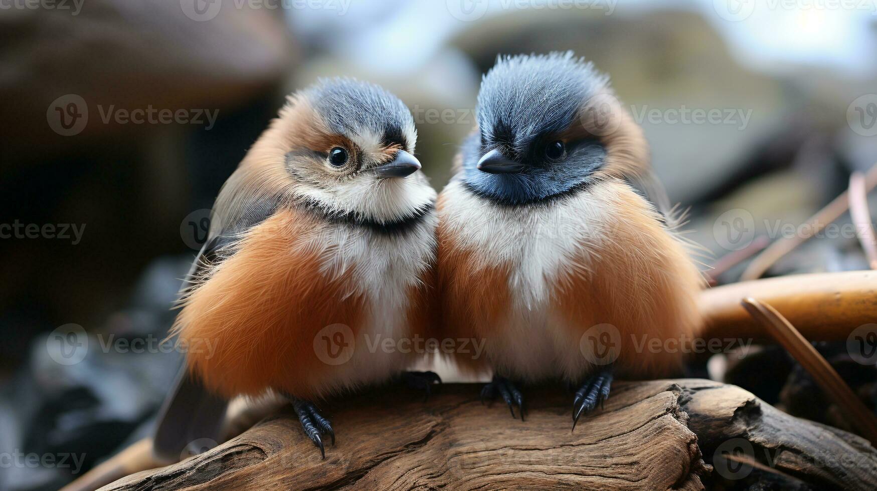 photo of heart-melting two Jays with an emphasis on expression of love. Generative AI