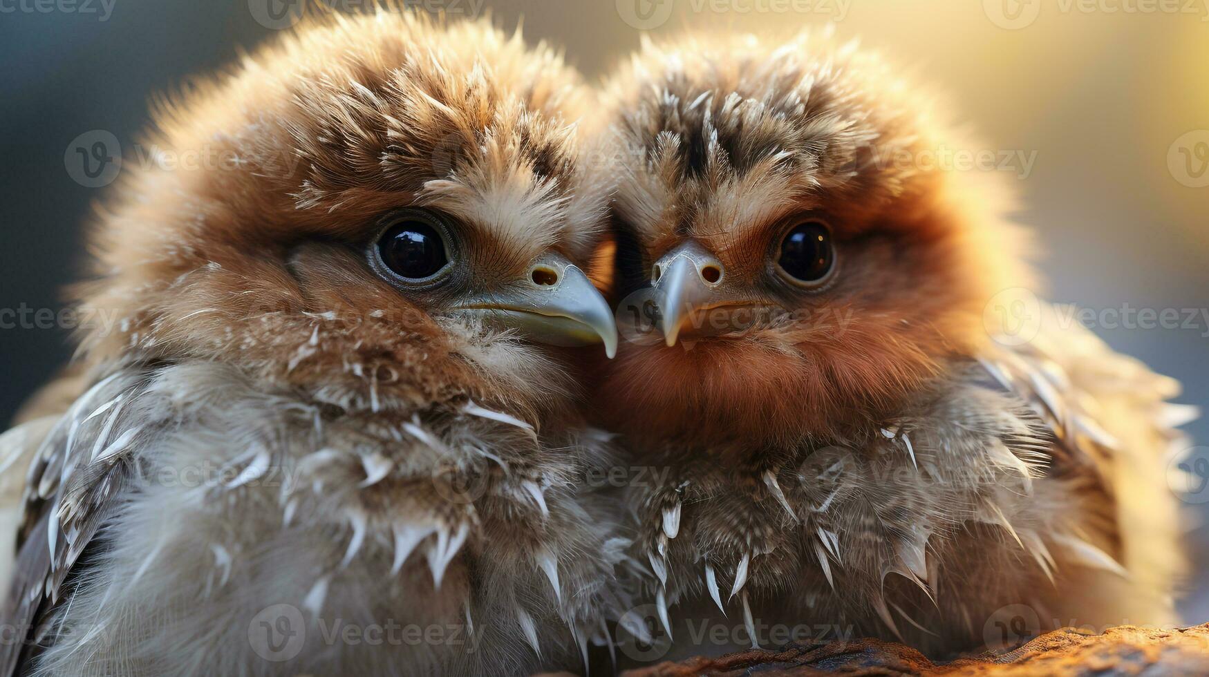 photo of heart-melting two Falcons with an emphasis on expression of love. Generative AI