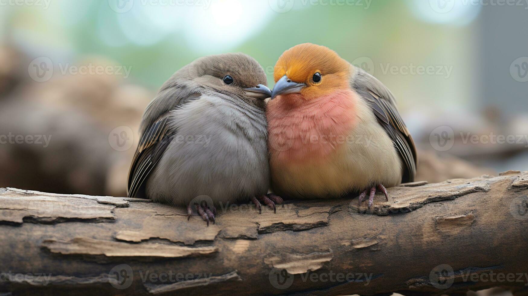 photo of heart-melting two Capybaras with an emphasis on expression of love. Generative AI