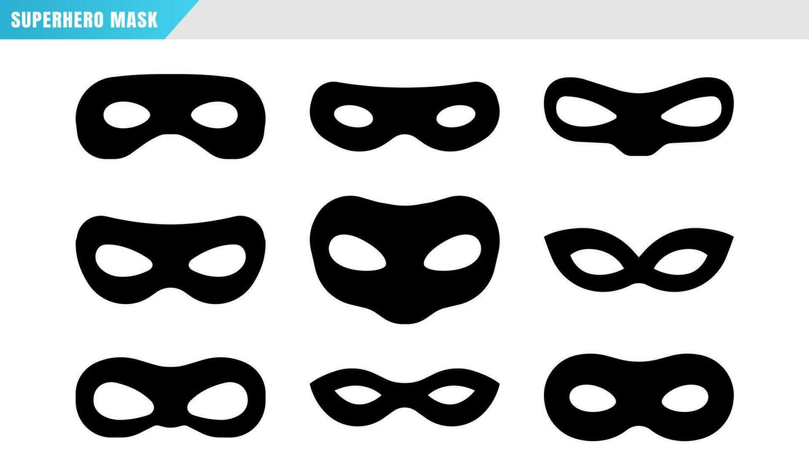 Mask superhero carnival villain vector