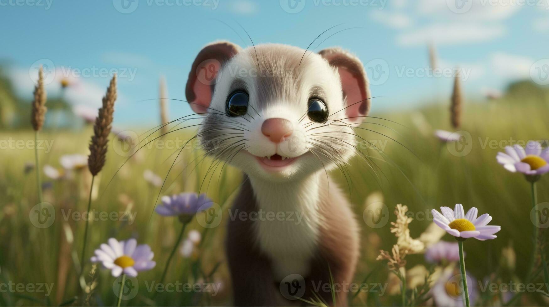 a cute little Lynx in Disney cartoon style. Generative AI 32876105 Stock  Photo at Vecteezy