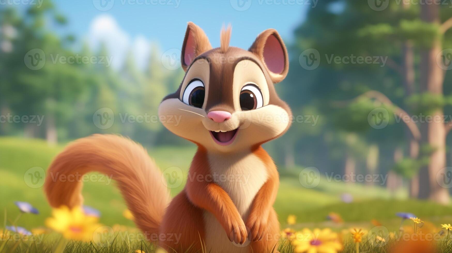 a cute little Lynx in Disney cartoon style. Generative AI 32876154 Stock  Photo at Vecteezy