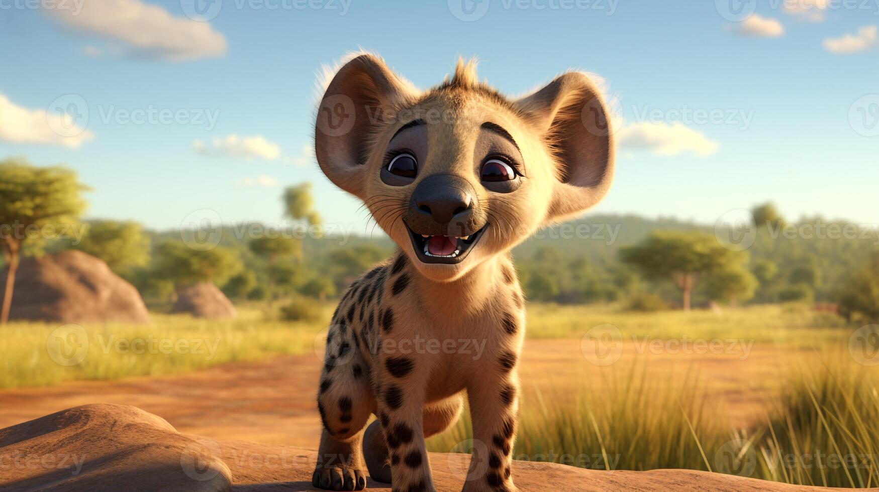 a cute little Lynx in Disney cartoon style. Generative AI 32876109 Stock  Photo at Vecteezy