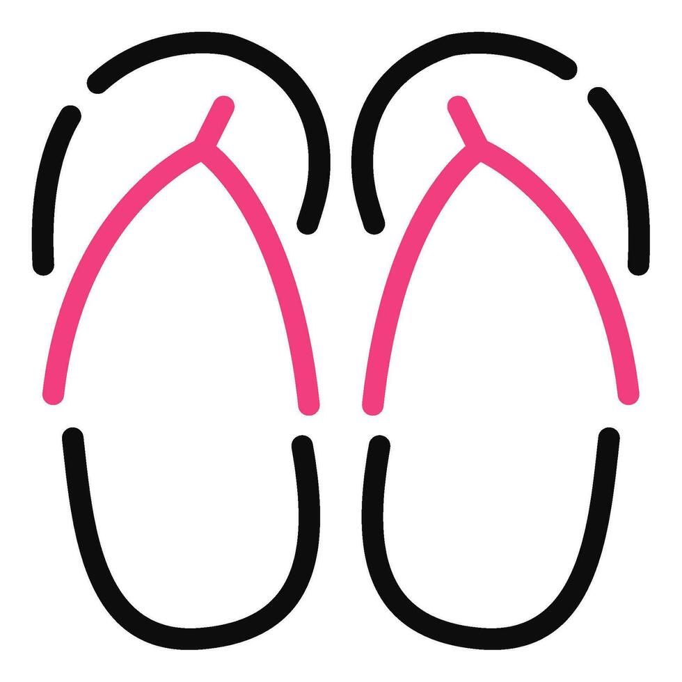 Flip Flops Icon illustration, for uiux, web, app, infographic, etc vector