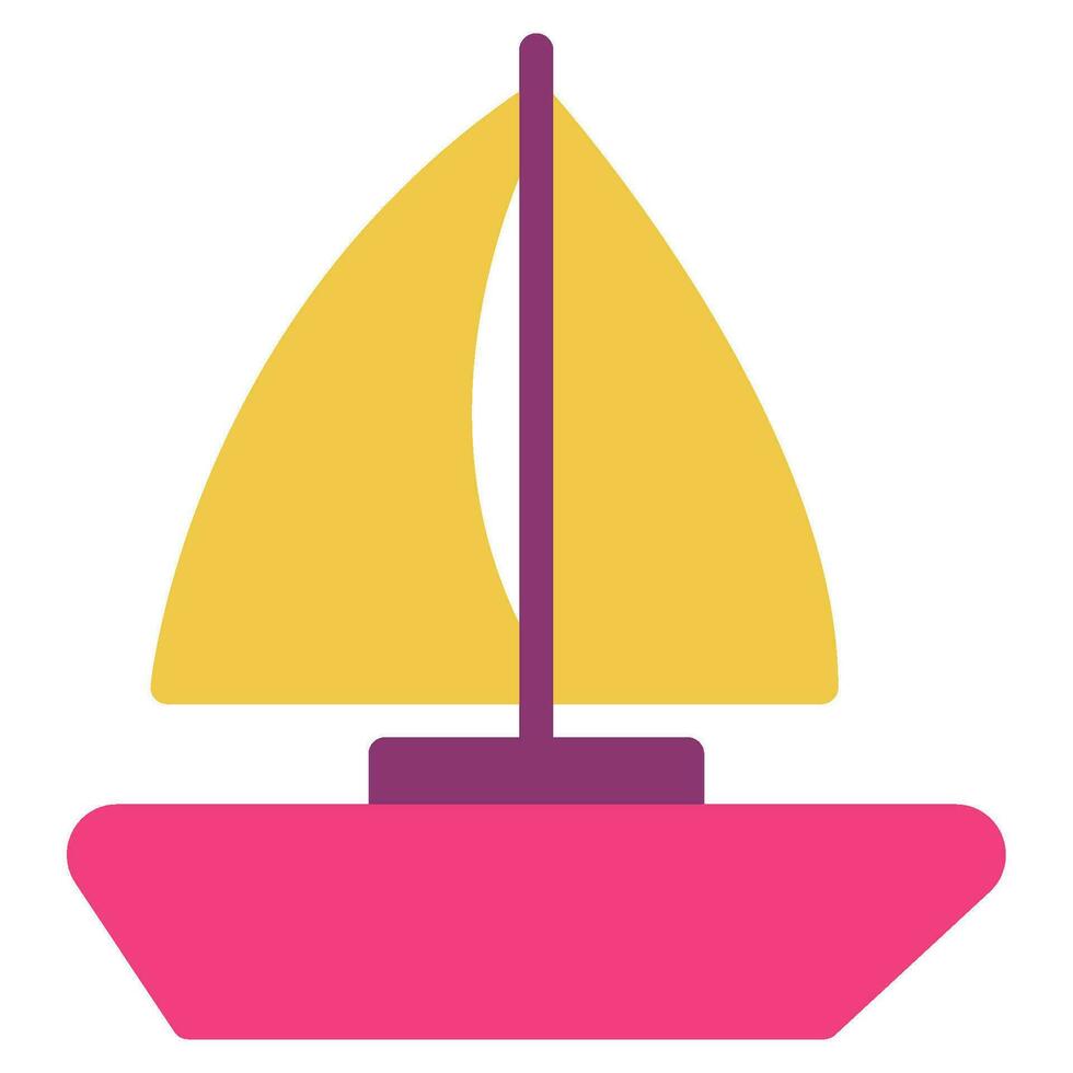 Sailboat Icon illustration, for uiux, web, app, infographic, etc vector