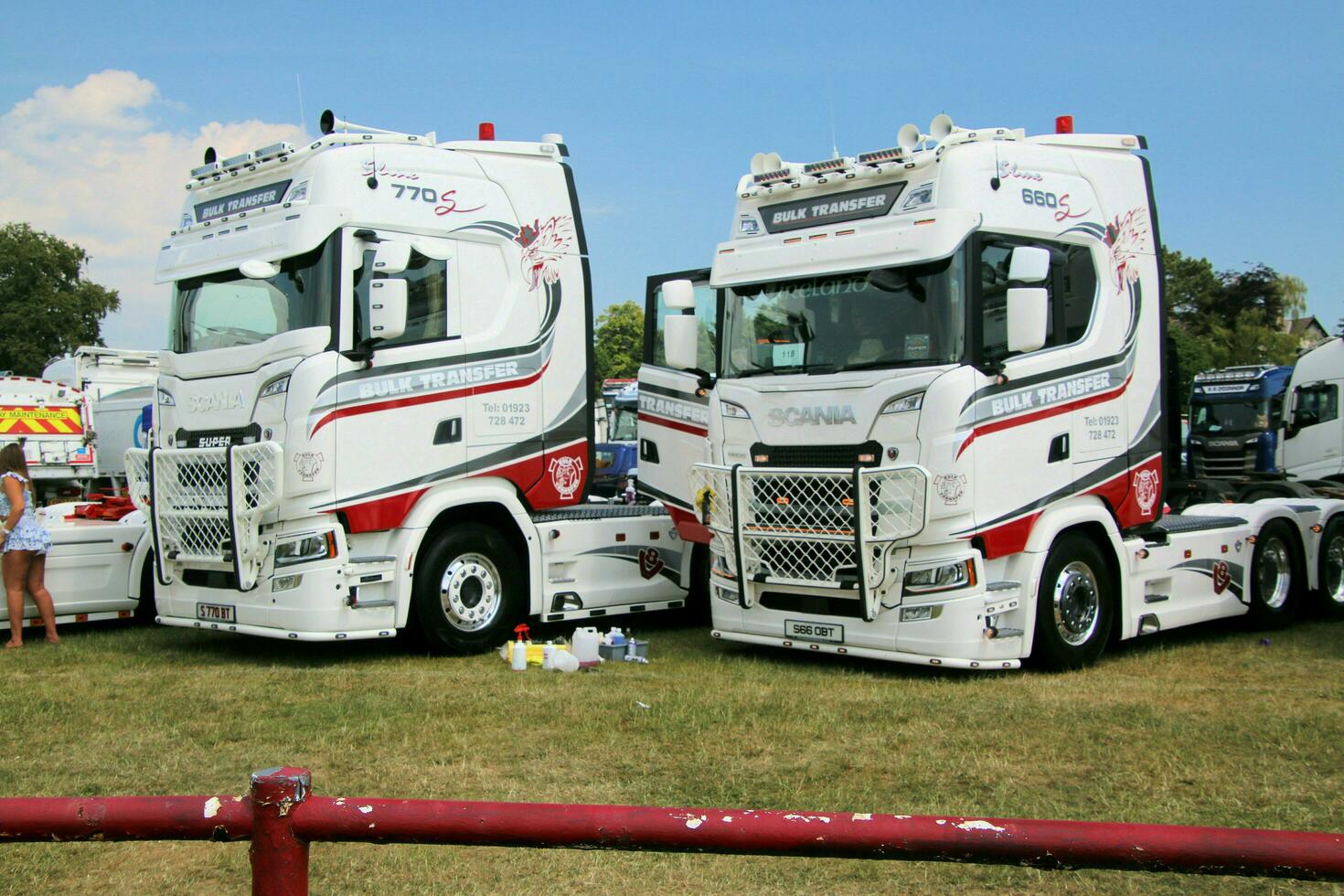 Whitchurch in the UK in JUne 2023. A view of a Truck at a Truck Show in Whitchurch Shropshire photo