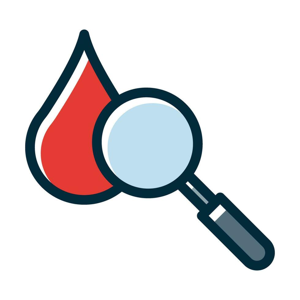 Hematology Vector Thick Line Filled Dark Colors Icons For Personal And Commercial Use.