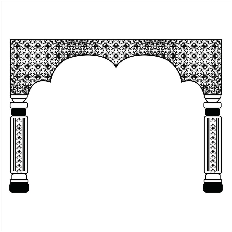 INDIAN WEDDING BEAUTIFUL MANDAP DESIGN  PRO VECTOR