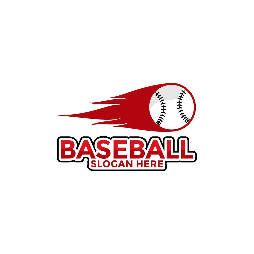 profesional béisbol modelo logo diseño, béisbol logo vector icono