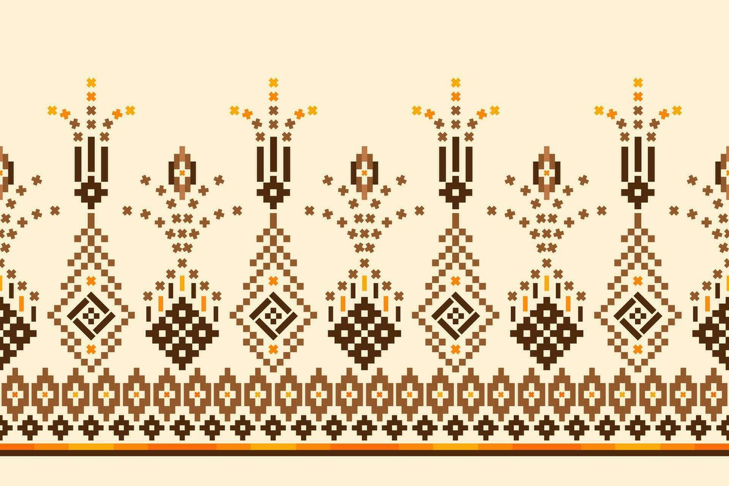 Ethnic pattern for embroidery, fabric, wallpaper, print. Vector