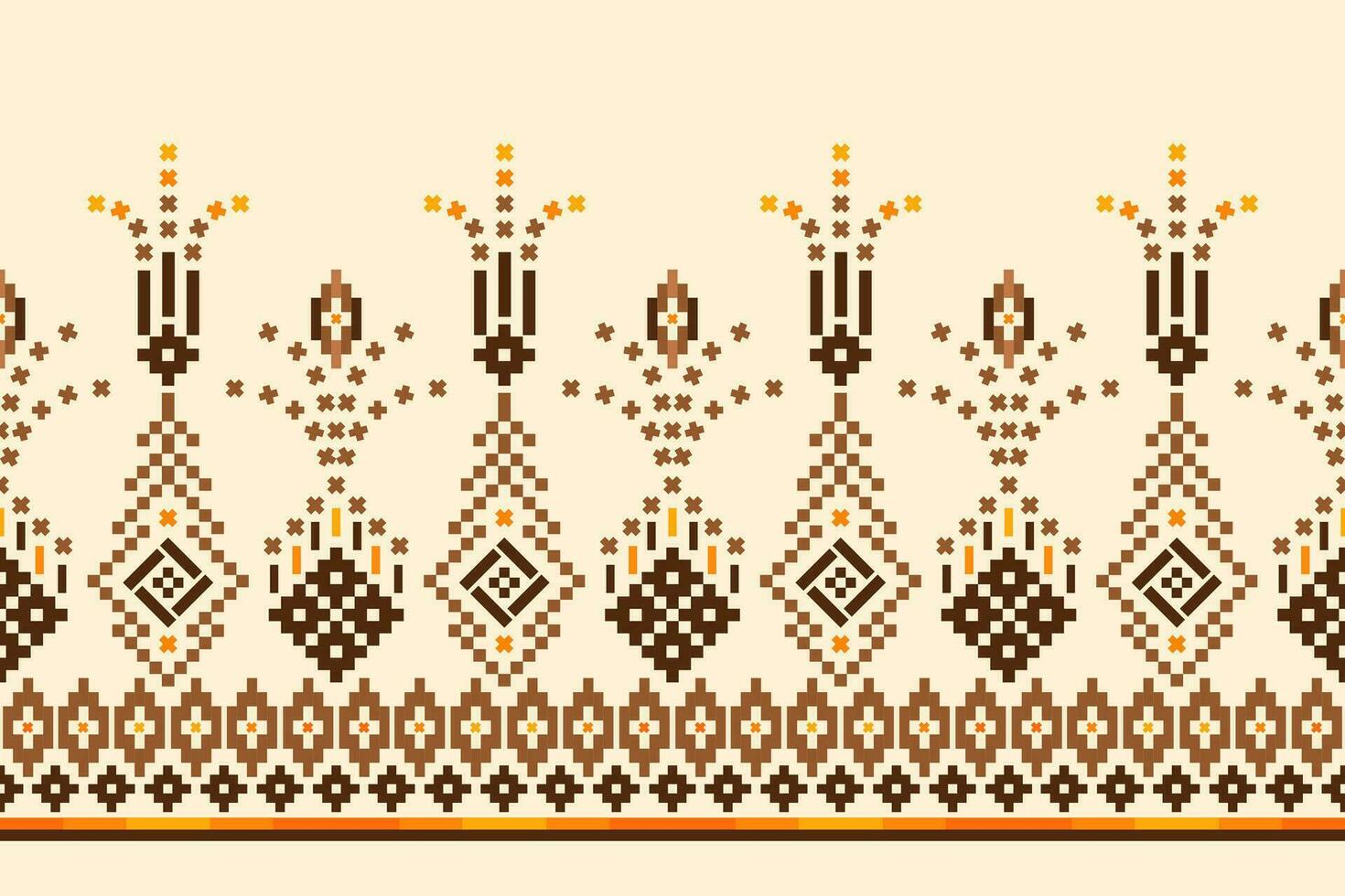 Ethnic pattern for embroidery, fabric, wallpaper, print. Vector