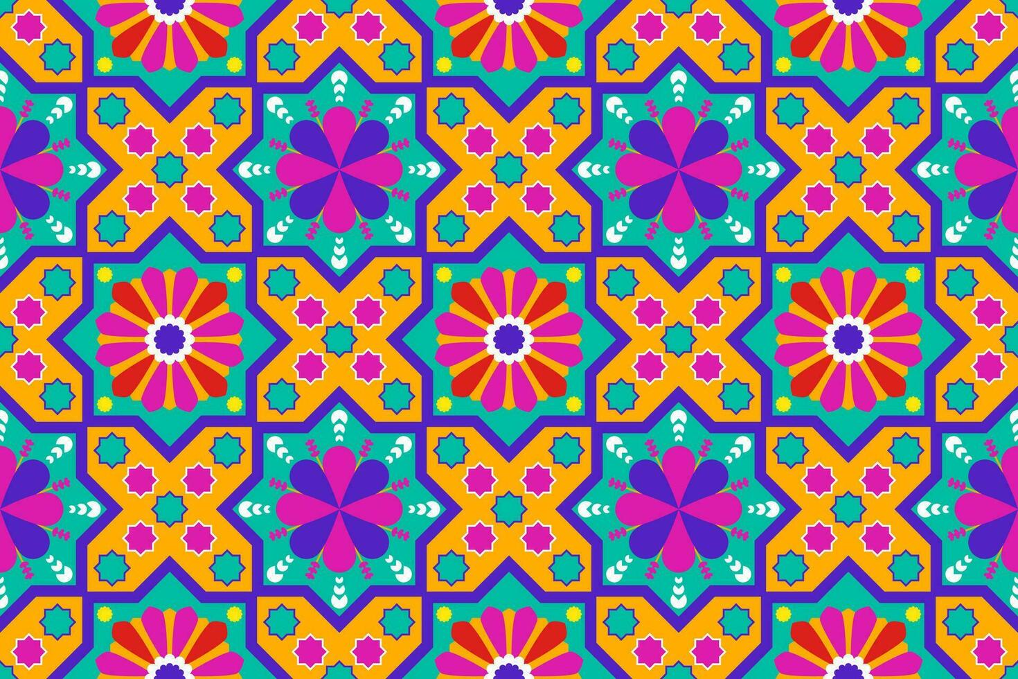 floral vistoso sin costura modelo para bordado, tela, imprimir, fondo de pantalla. vector