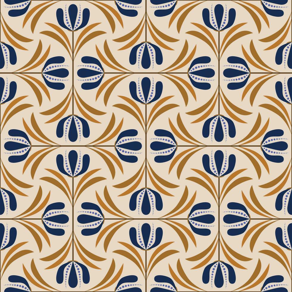 Floral colorful seamless pattern for embroidery, fabric, print, wallpaper. Vector