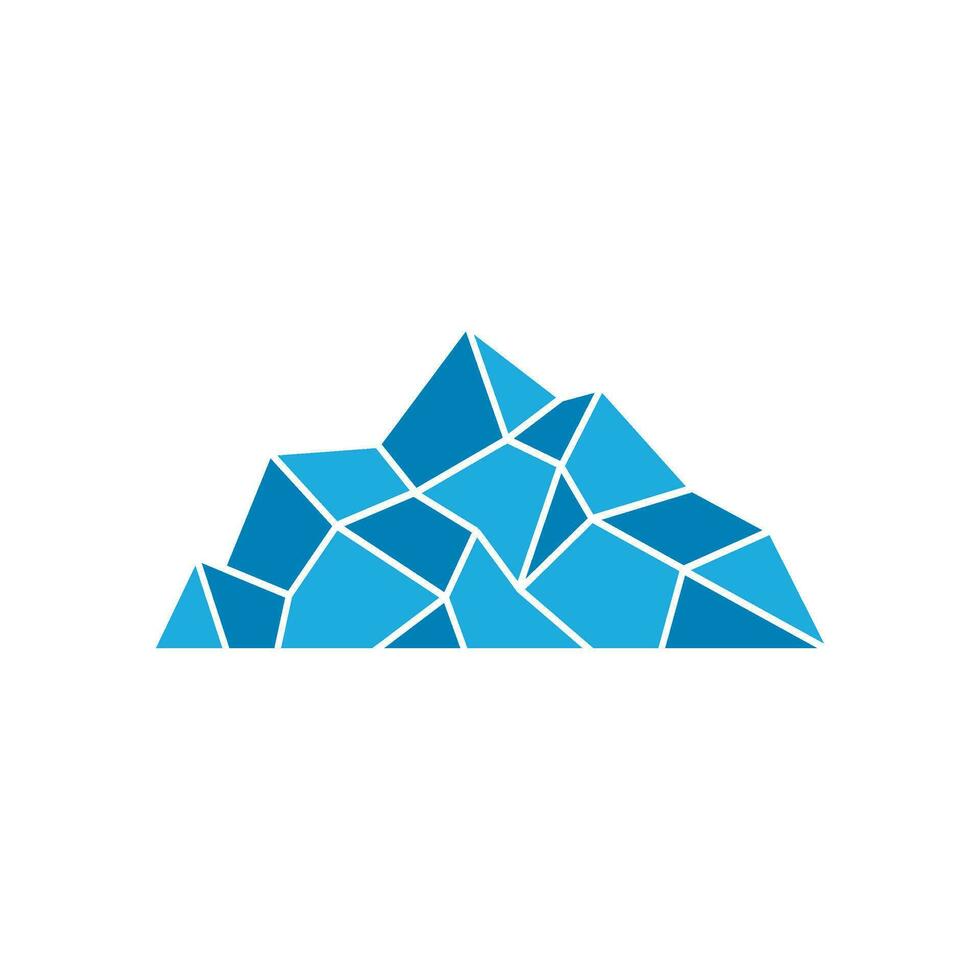 abstract iceberg vector logo template