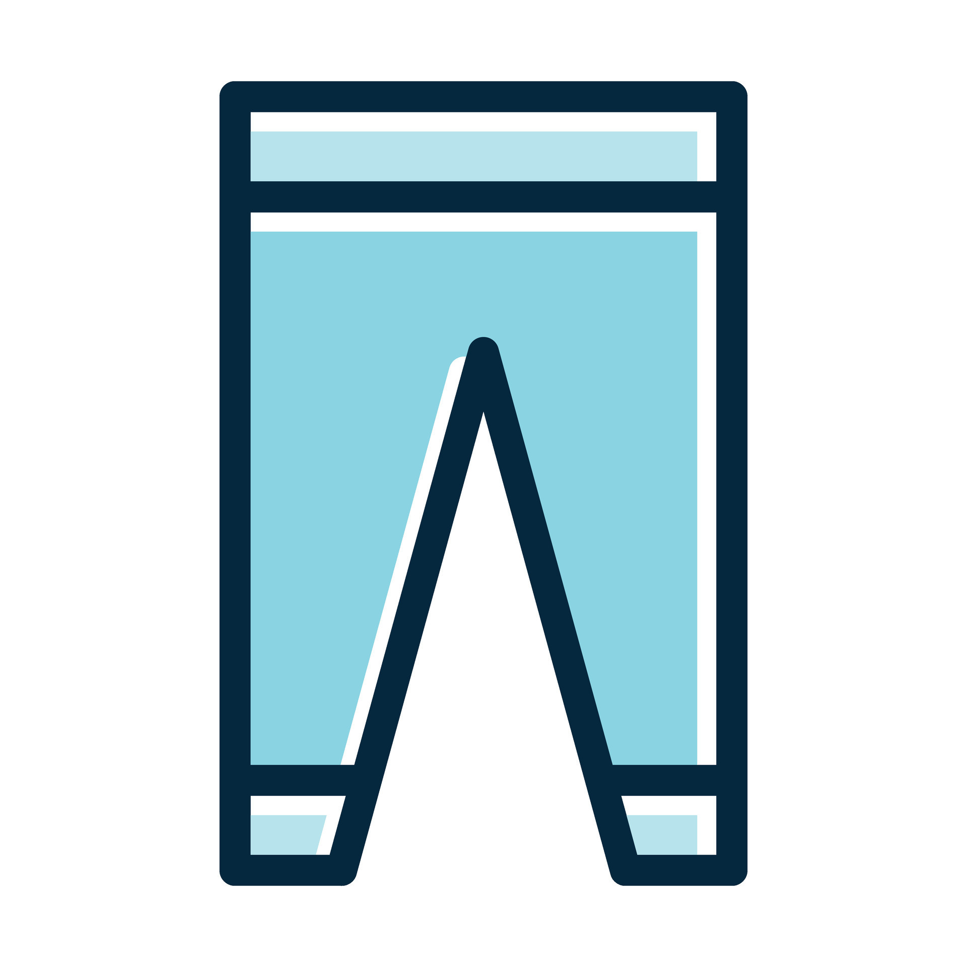 Pant Design Vector Thick Line Filled Dark Colors Icons For Personal And