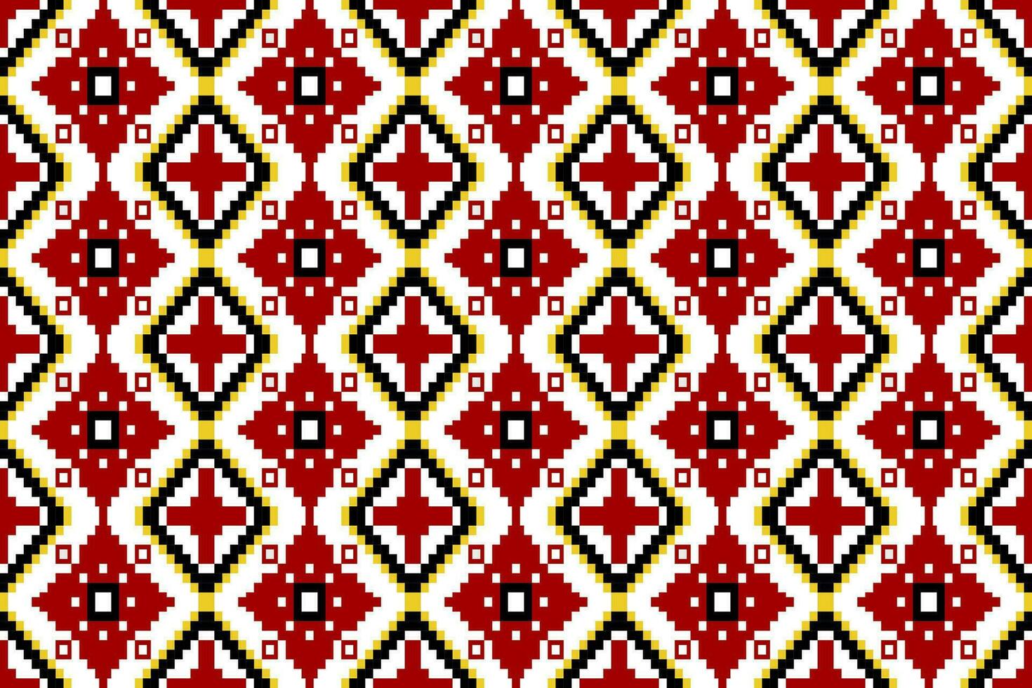 Ethnic fabric texture pattern. Abstract Aztec oriental retro embroidery repeating vector