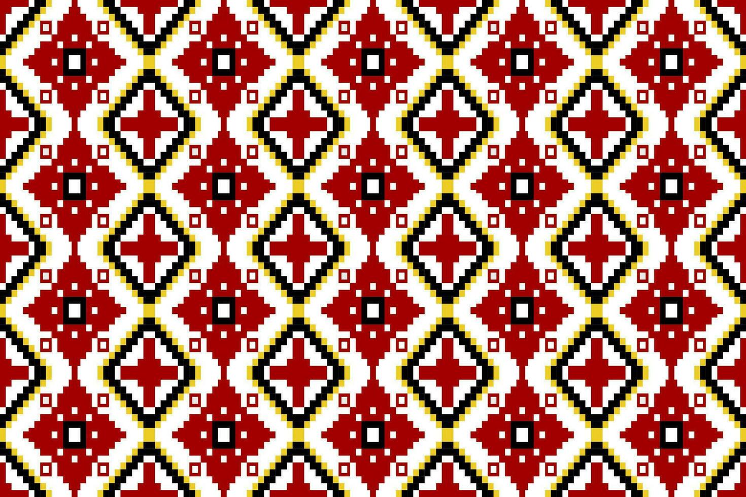 Ethnic fabric texture pattern. Abstract Aztec oriental retro embroidery repeating vector