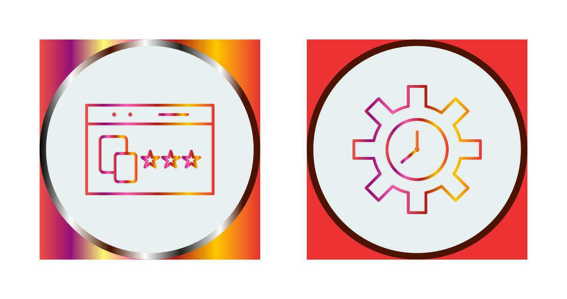 Website Promotion and Time Optimization Icon vector