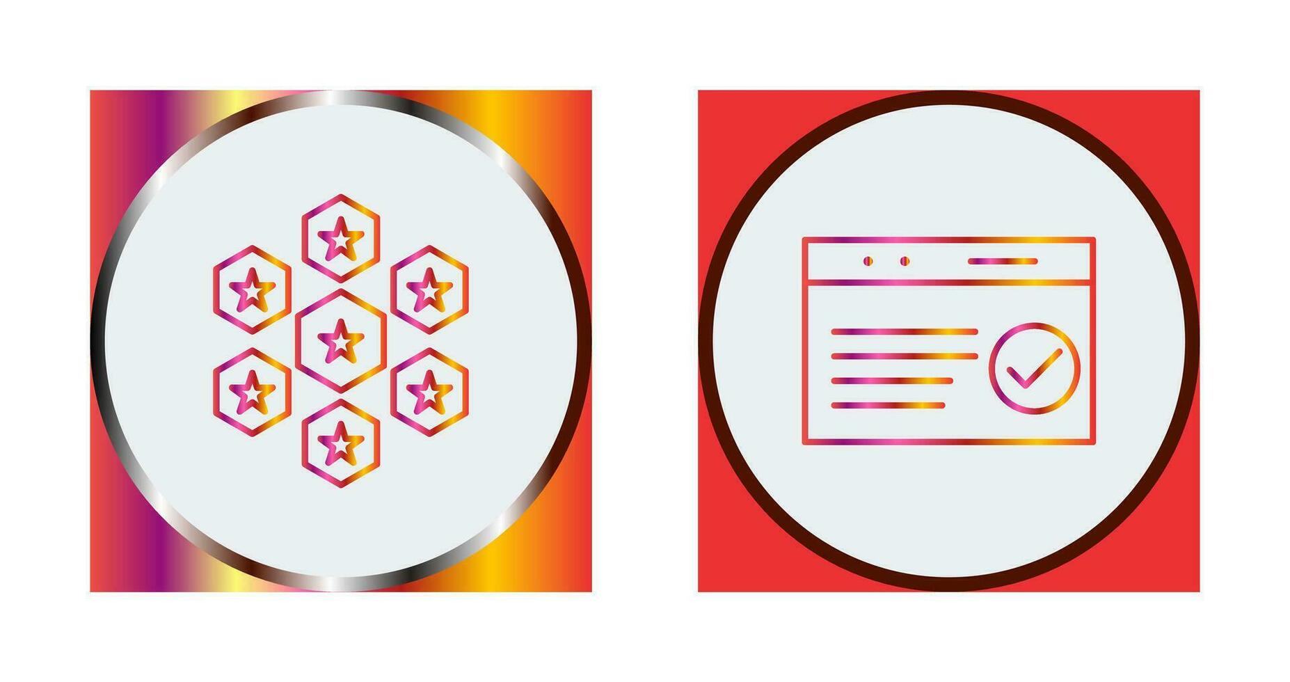 reputaion management and qc passed  Icon vector