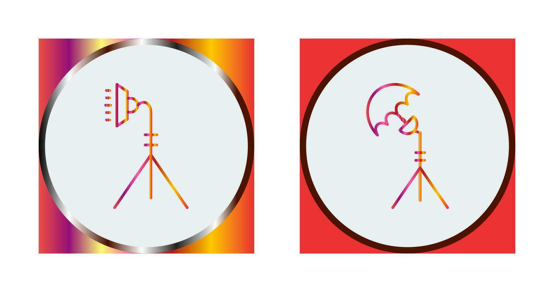 light stand and studio Icon vector