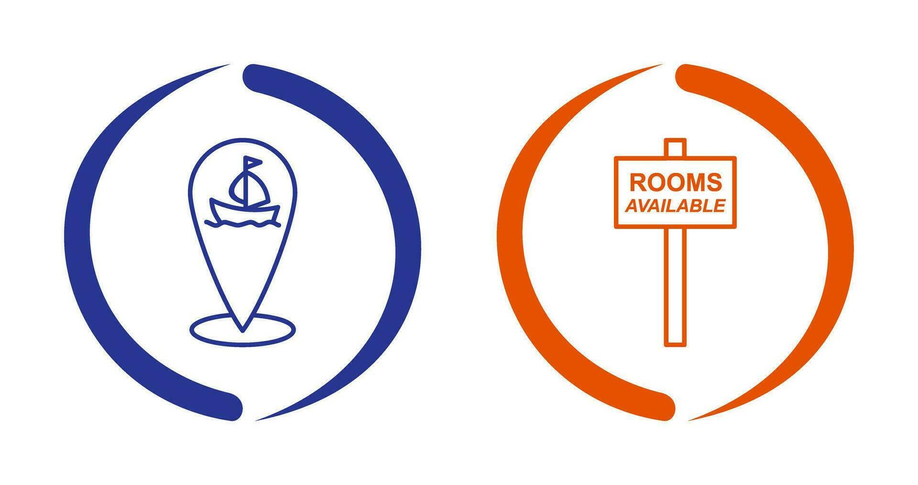 shipping location and room Icon vector