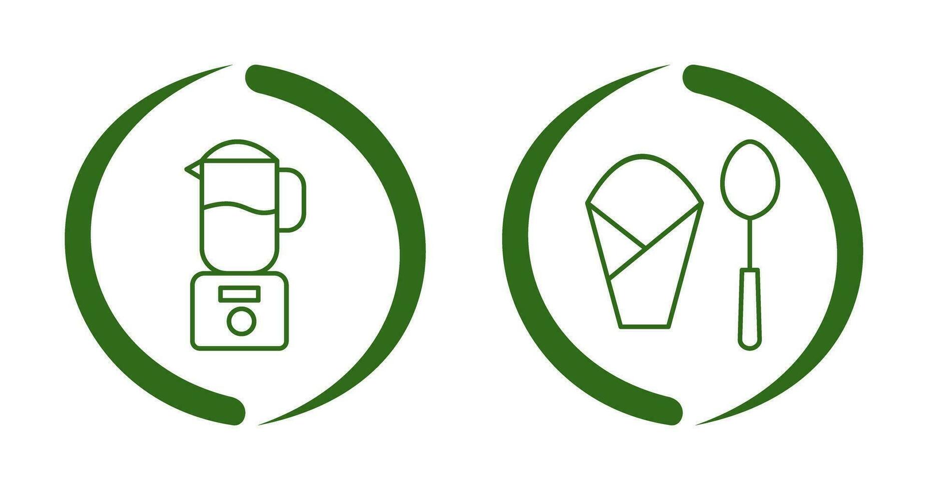 blender and spoon  Icon vector