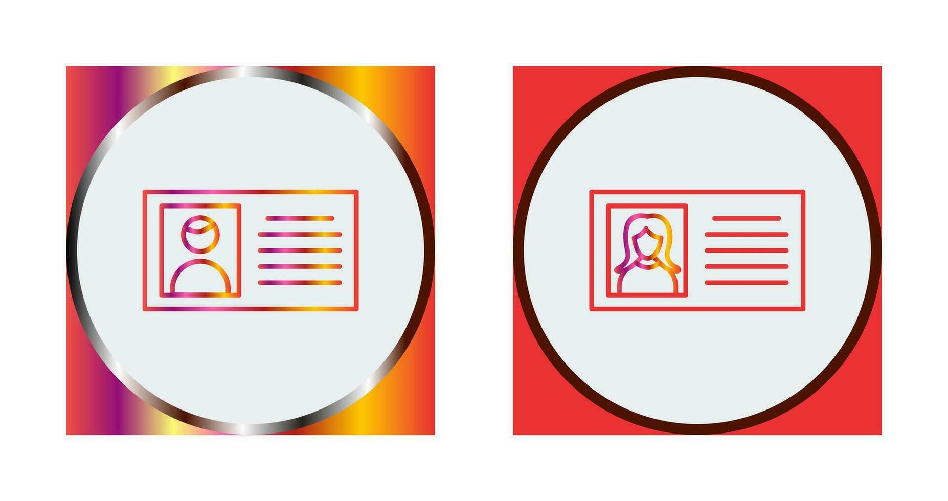 male profile and female profile  Icon vector