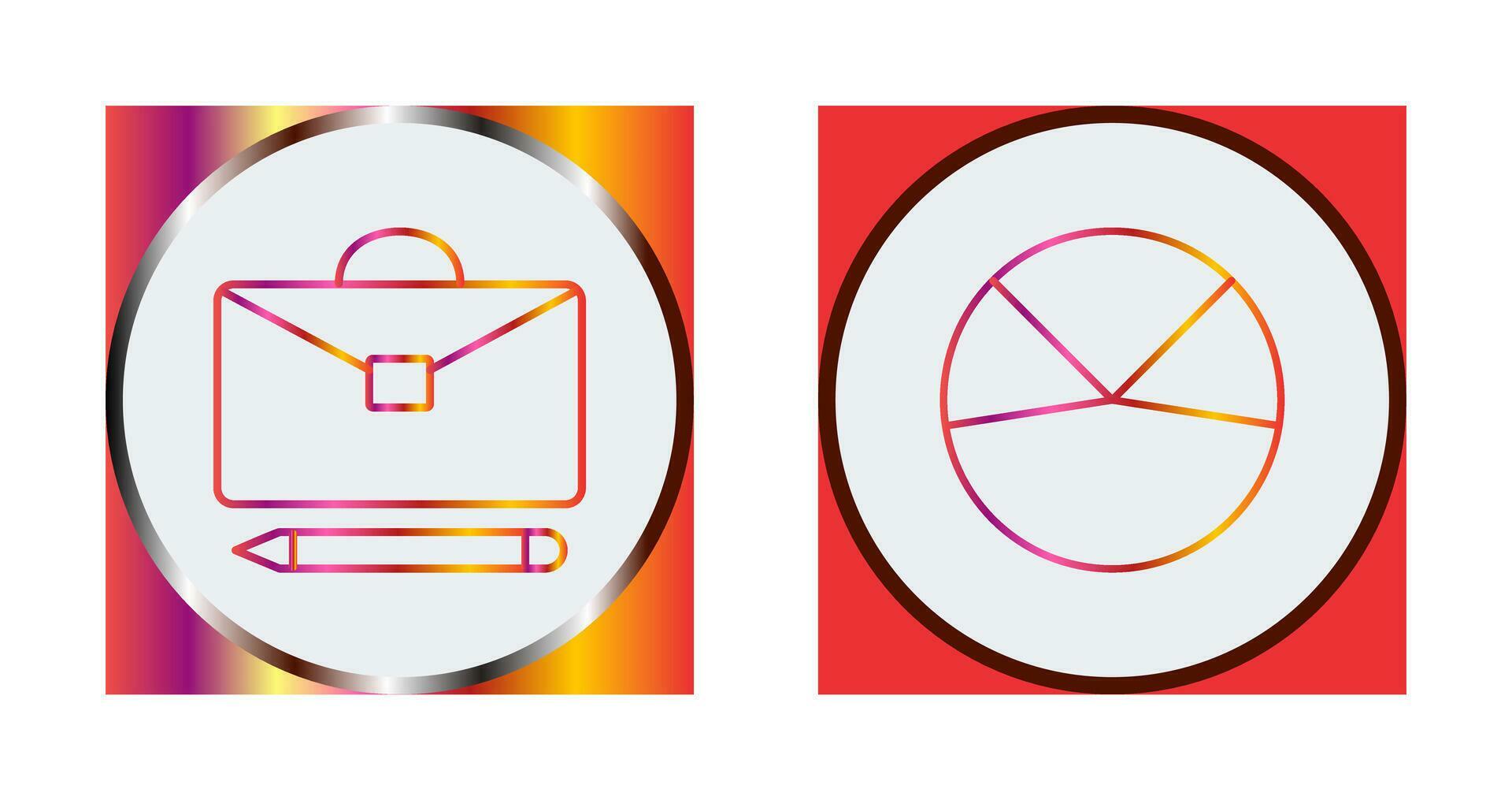 briefcase and pie chart analysis Icon 32877755 Vector Art at Vecteezy