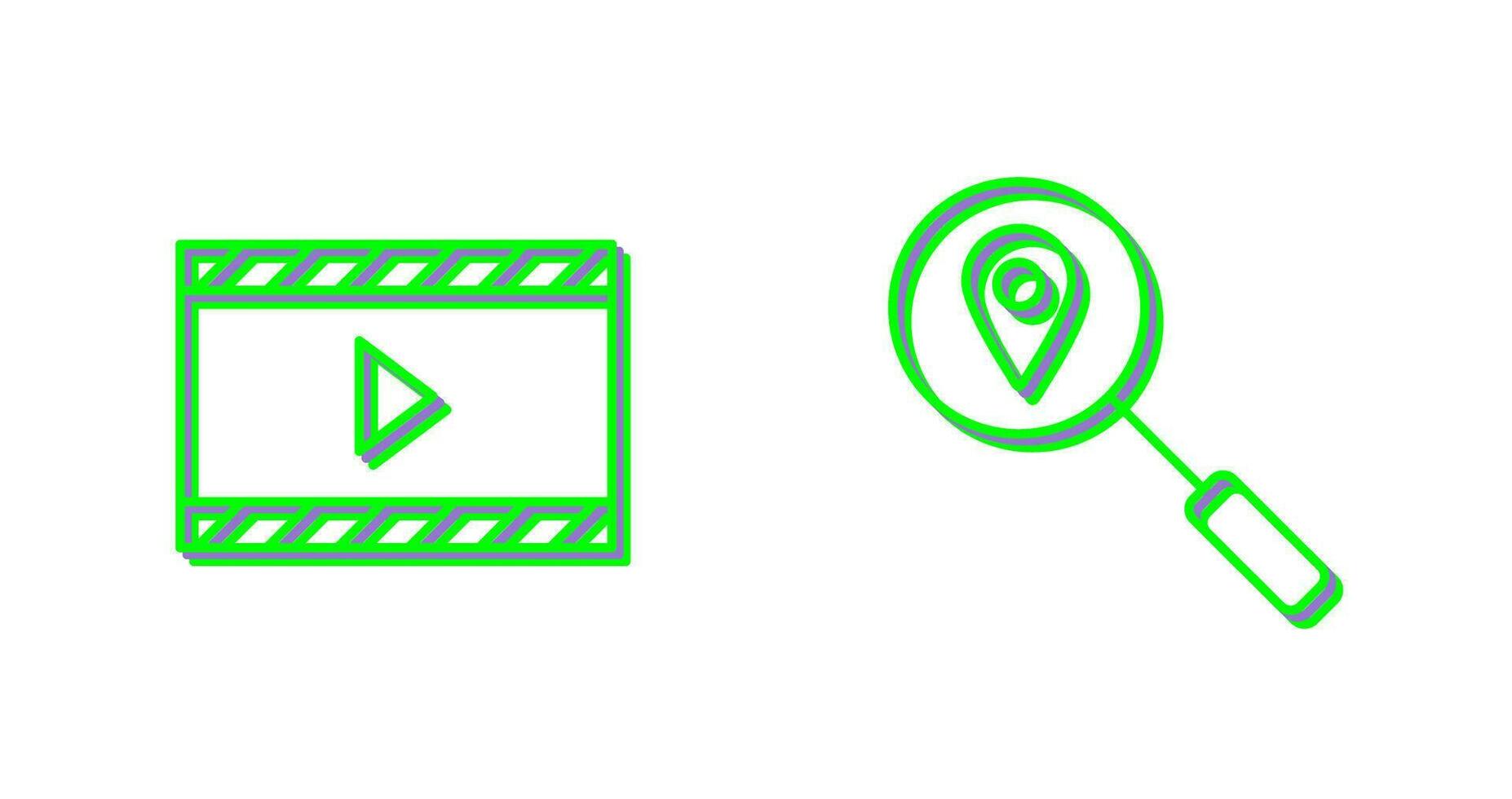 video animation and tracking services Icon vector