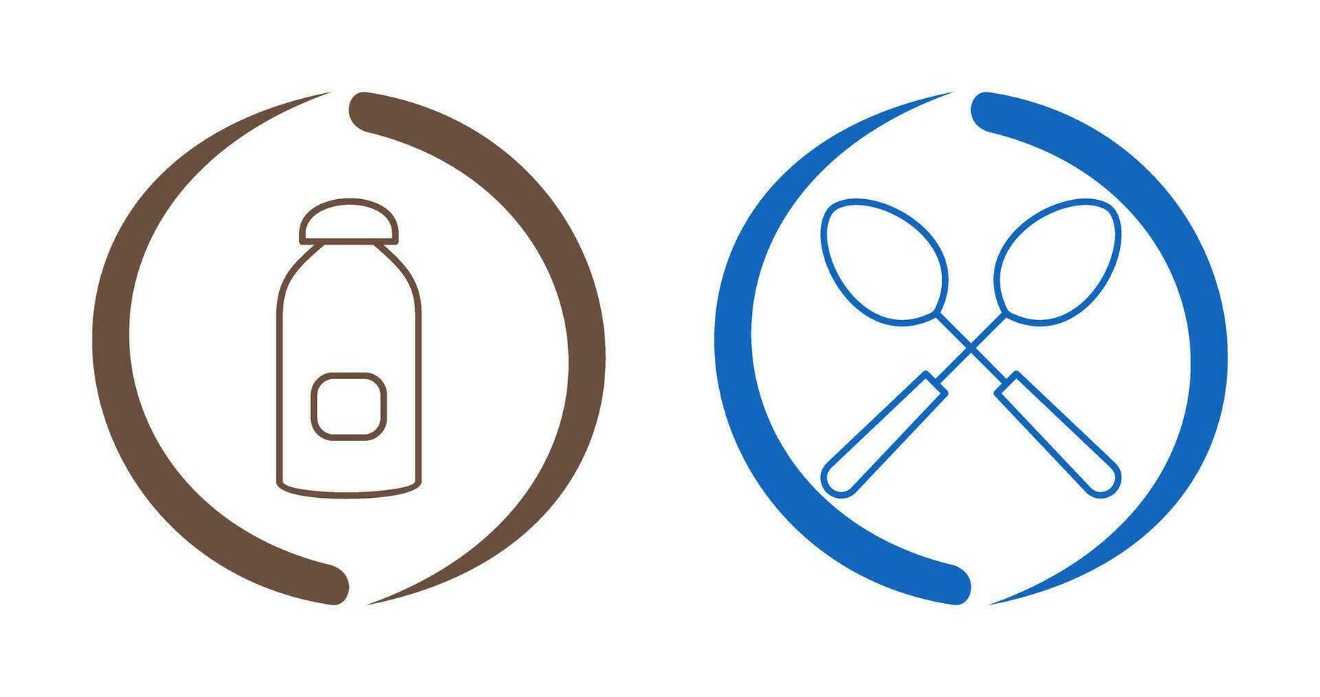 syrup and spoon Icon vector