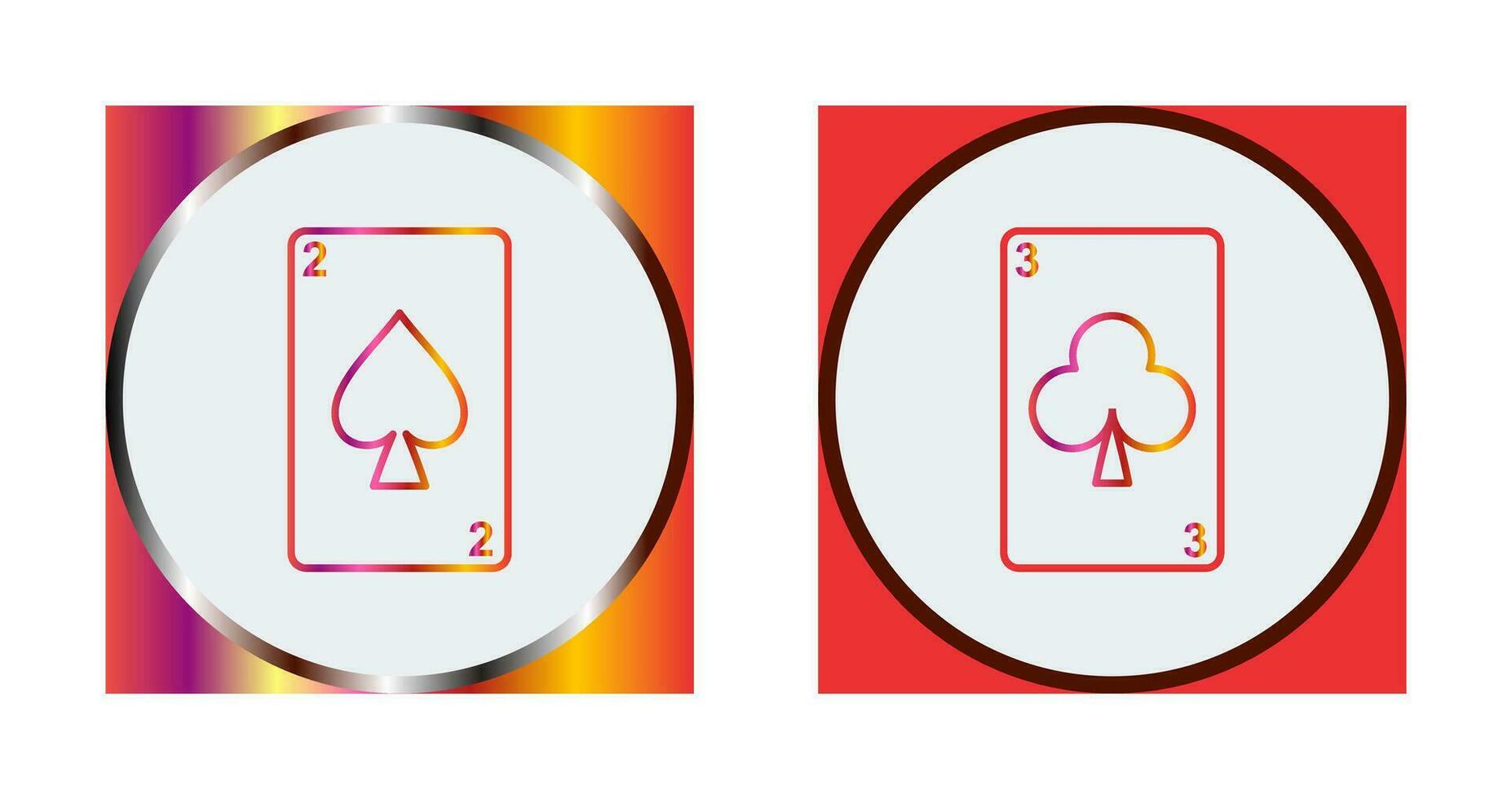 spades cards and clubs card Icon vector