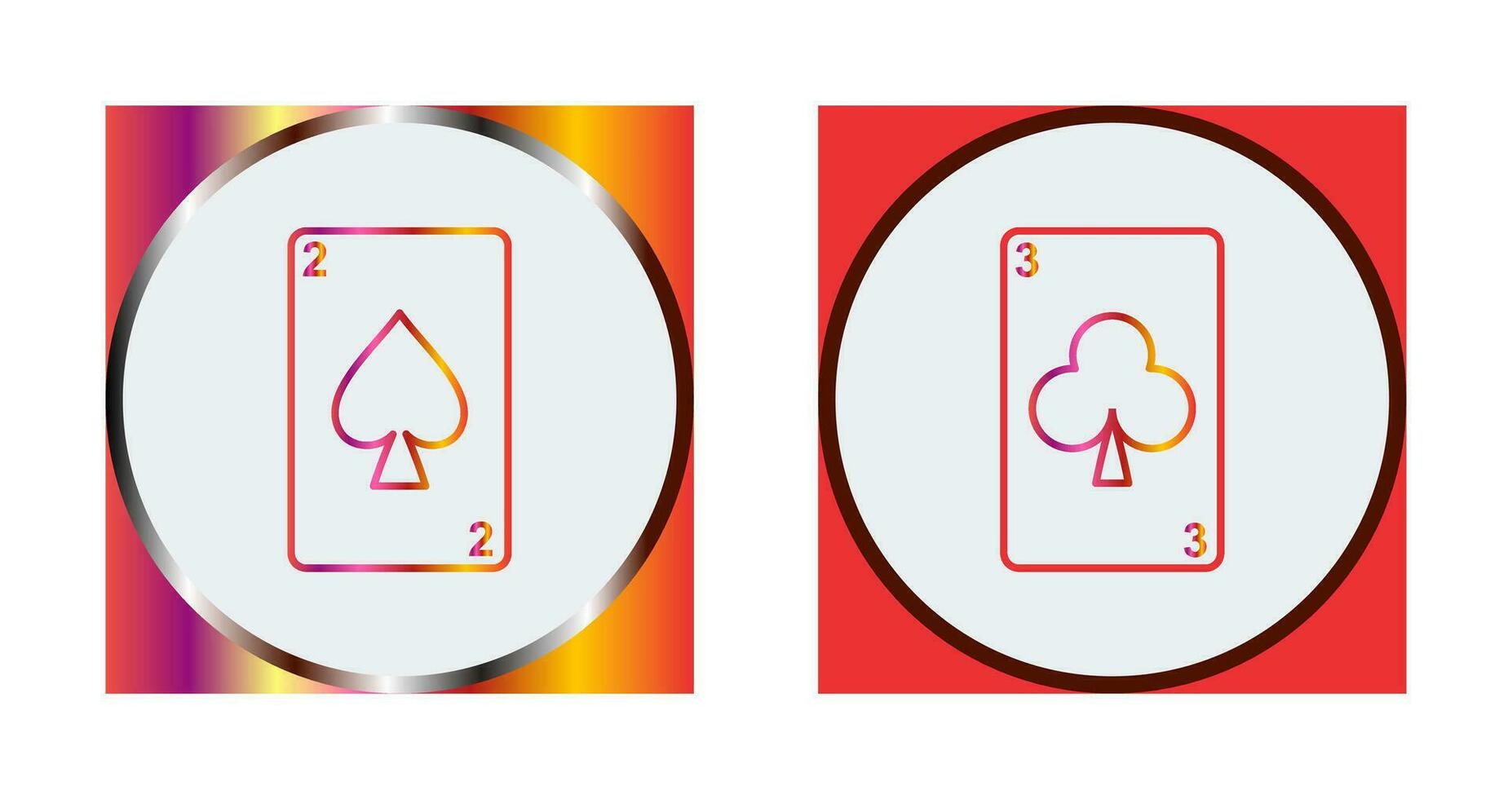 spades cards and clubs card Icon vector