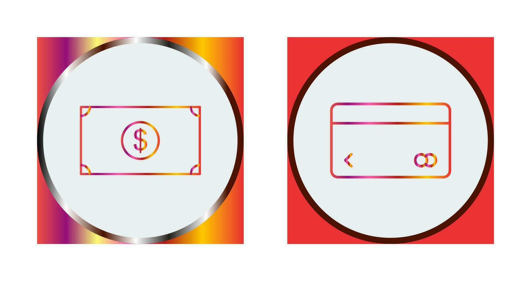 dollar and credit card Icon vector