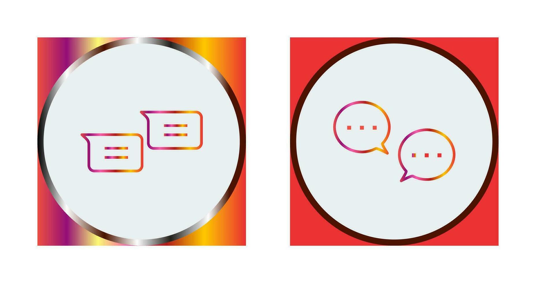 messages and conversation bubbles Icon vector