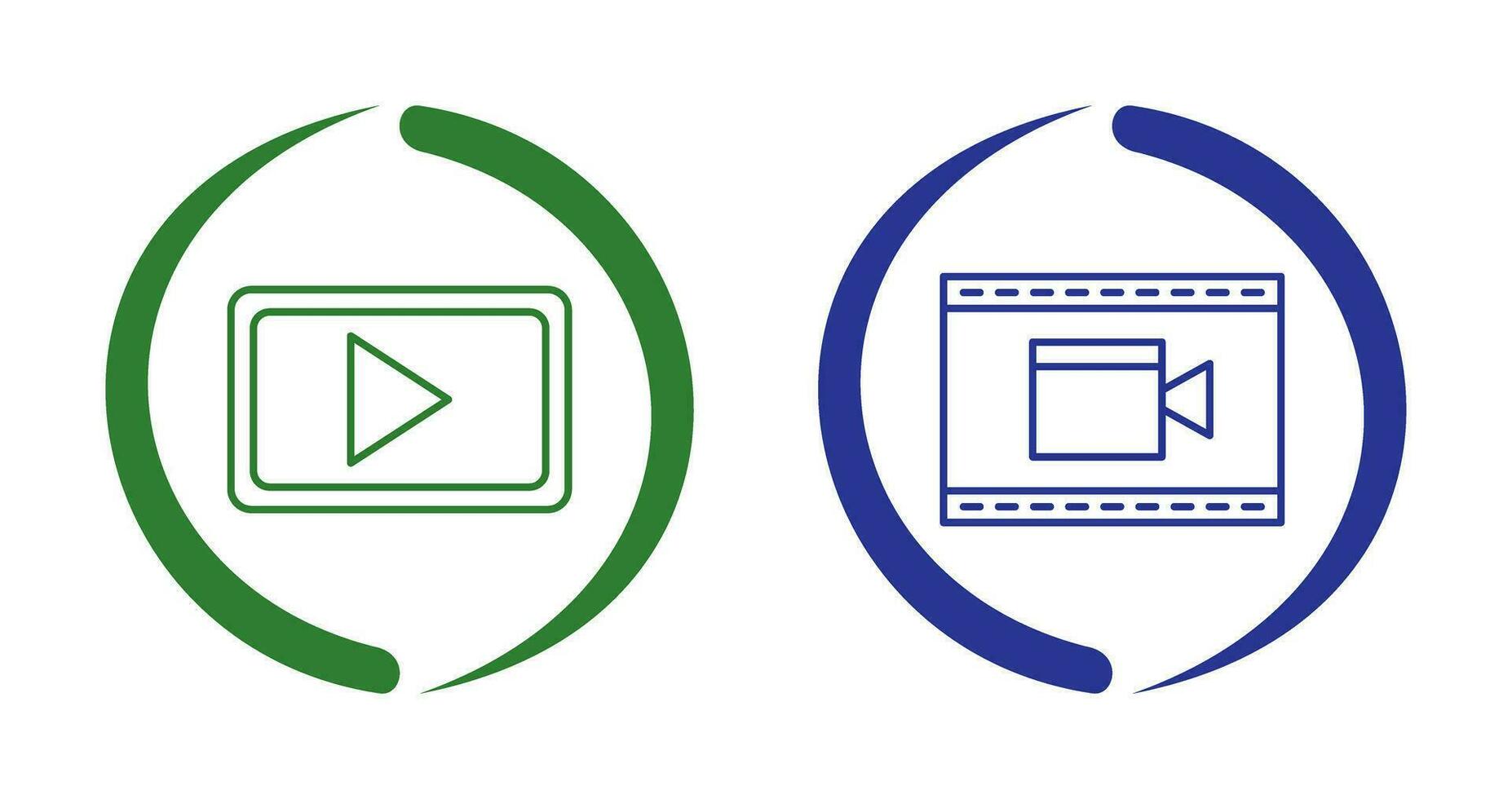 Video Communication and Video and Animation Icon vector