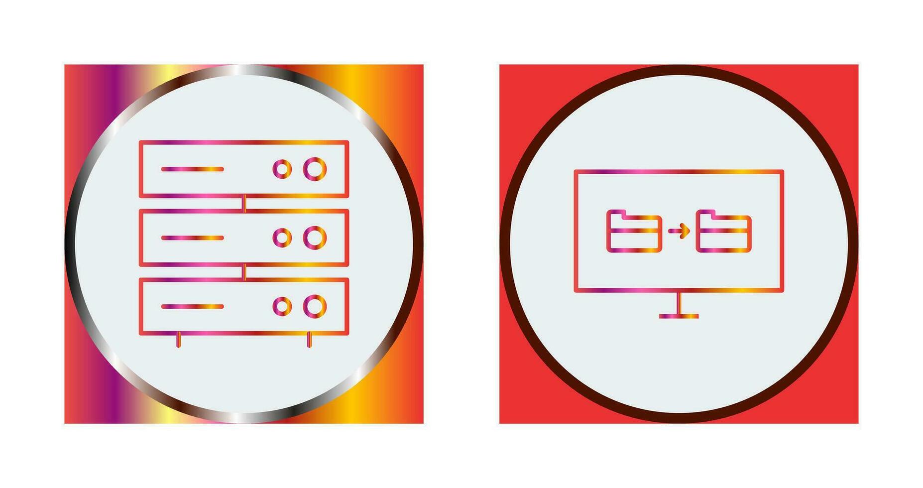 server network and File sharing  Icon vector