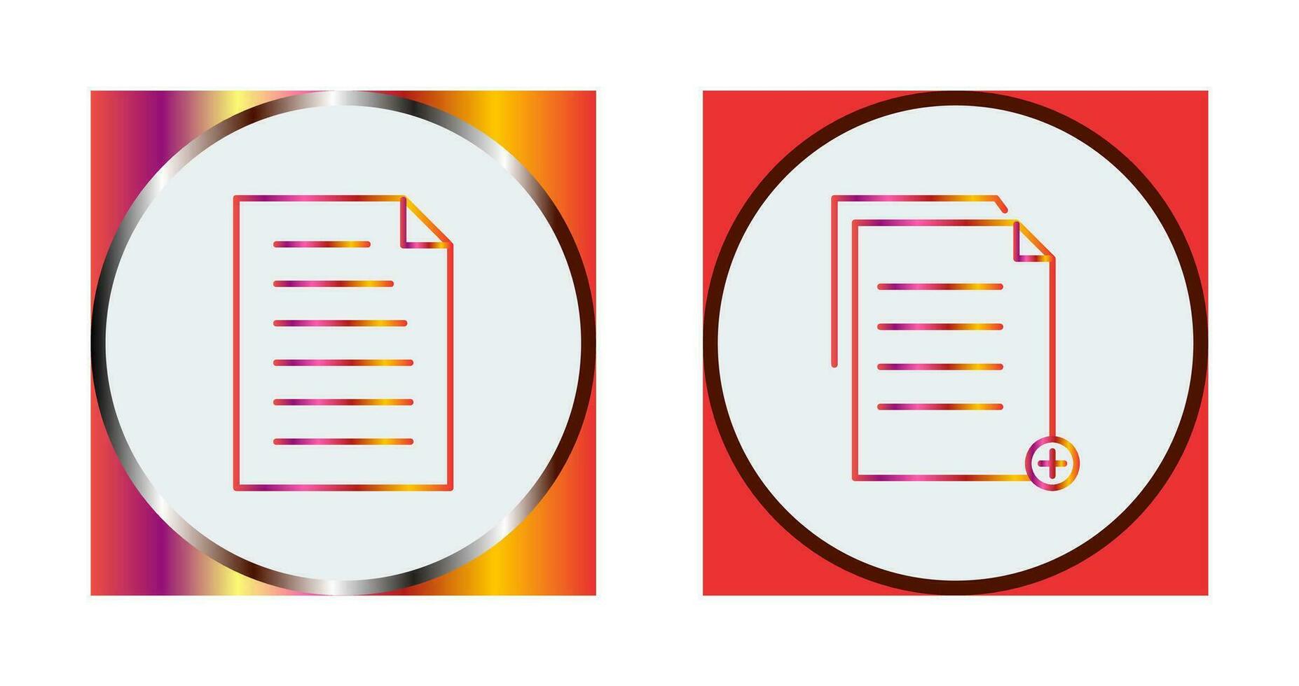 document and two files  Icon vector