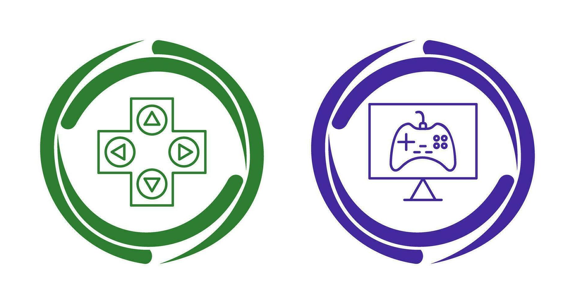 Gaming Control and Online Games Icon vector