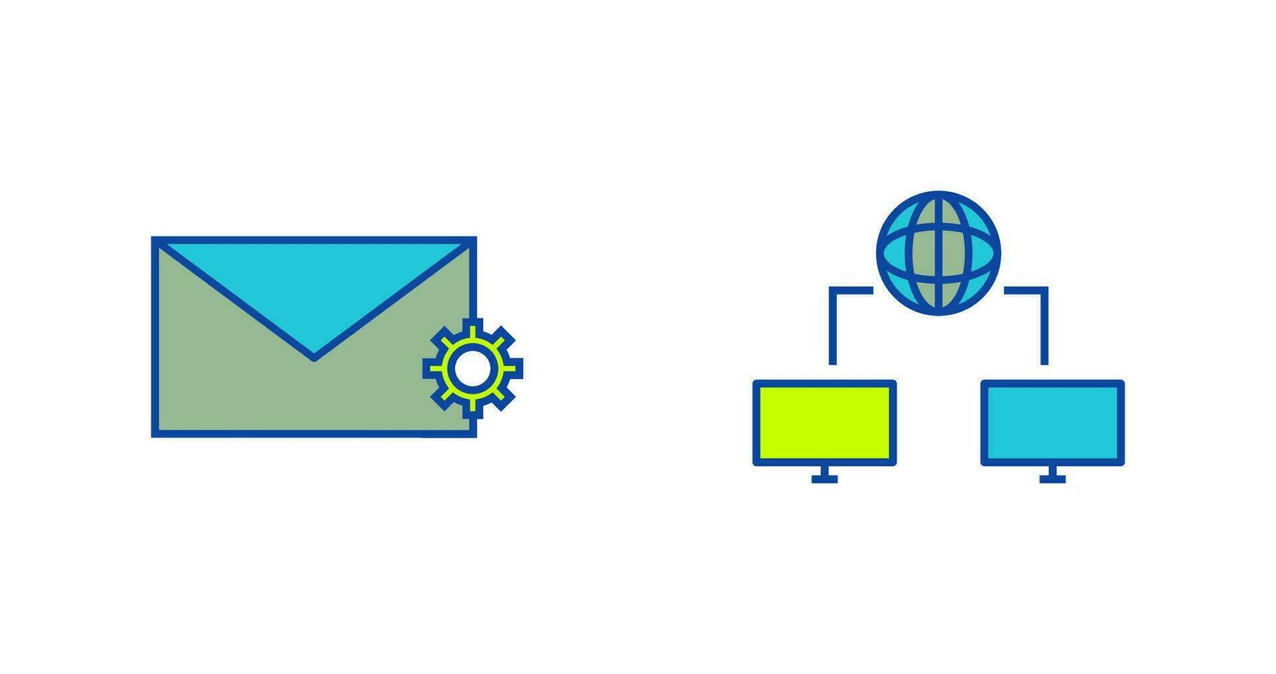 message setting and internet connectivity  Icon vector