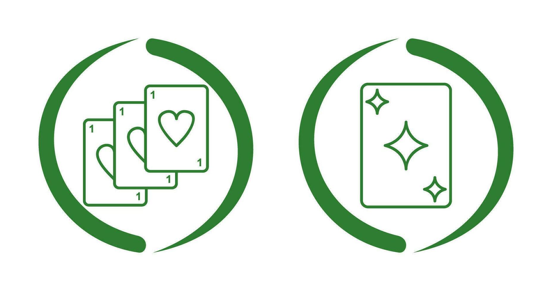 Deck of Card and Card Icon vector