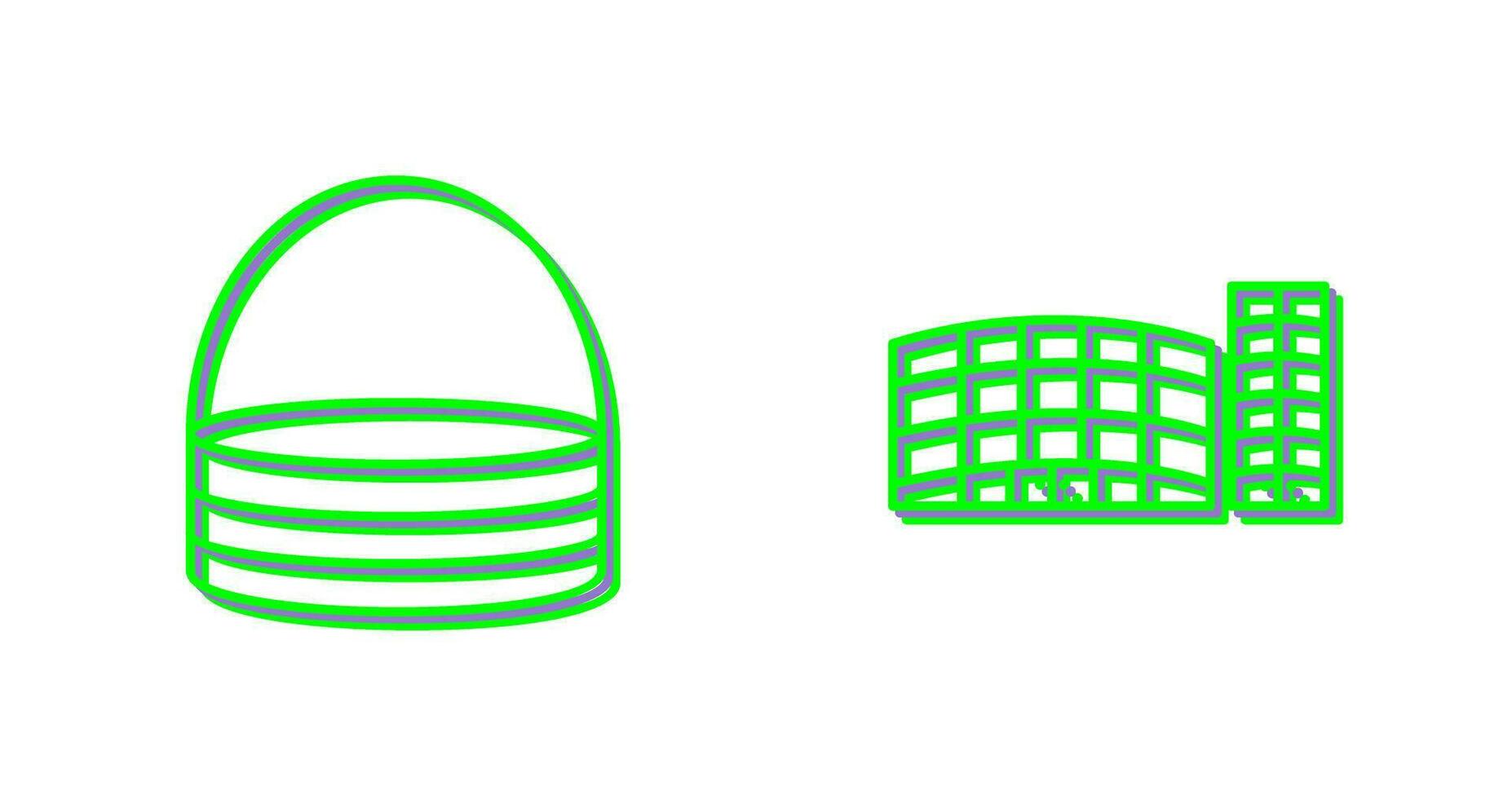 cesta y compras centro comercial icono vector