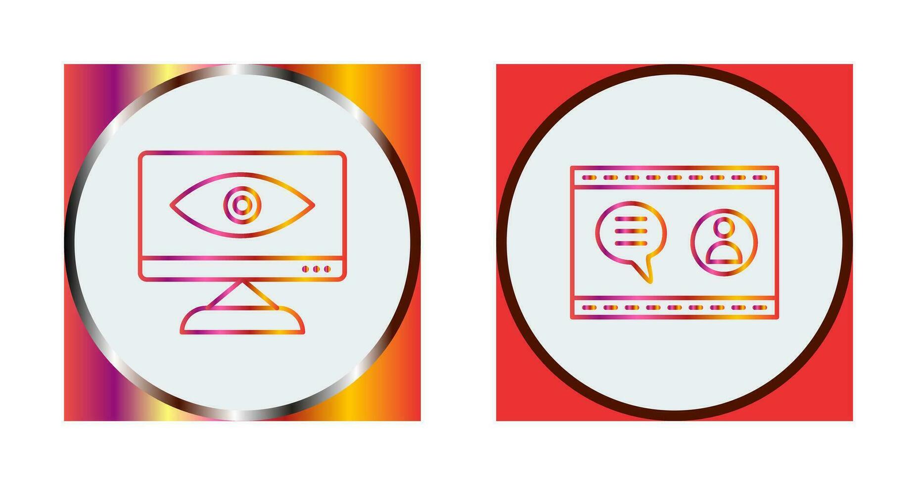 Web Visibility and Web Support  Icon vector