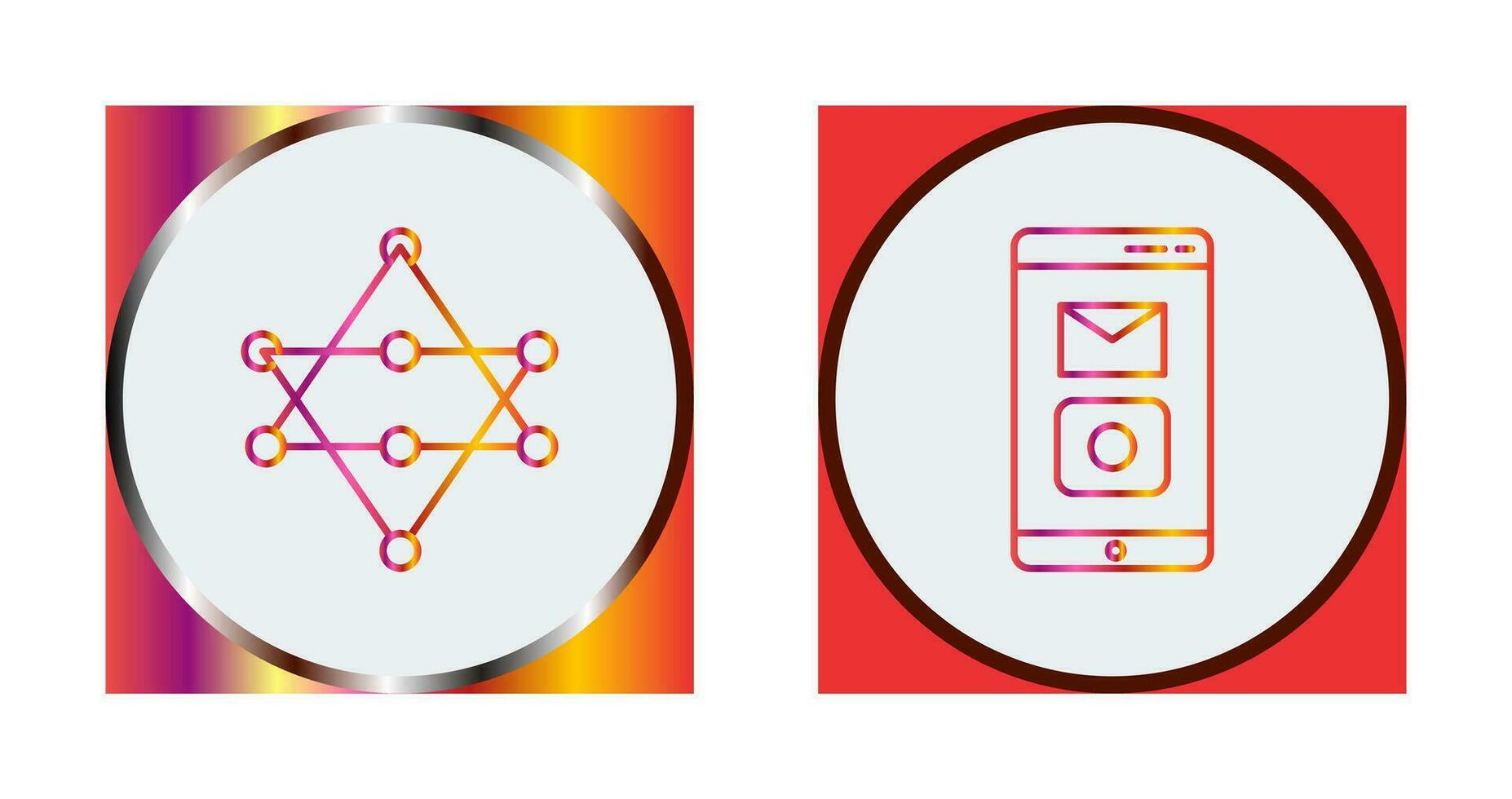 Networks and Mobile Applications Icon vector