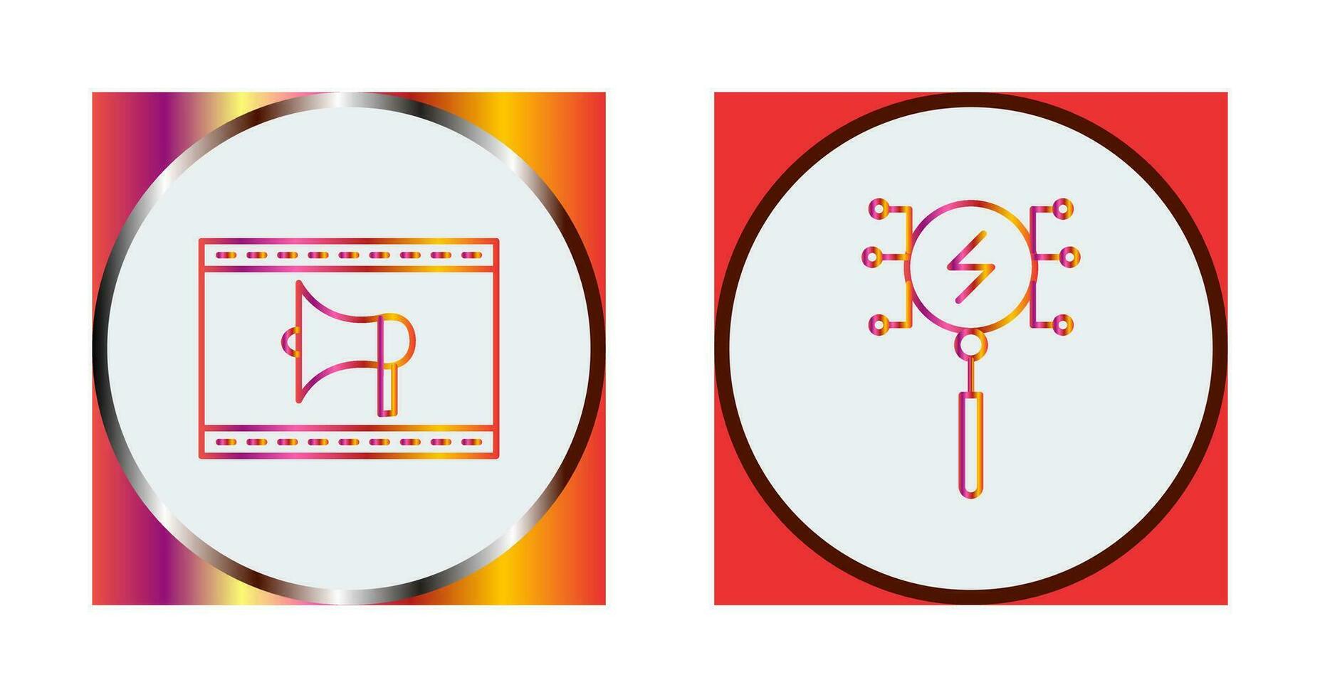 Internet Ads and Intelligent Search  Icon vector