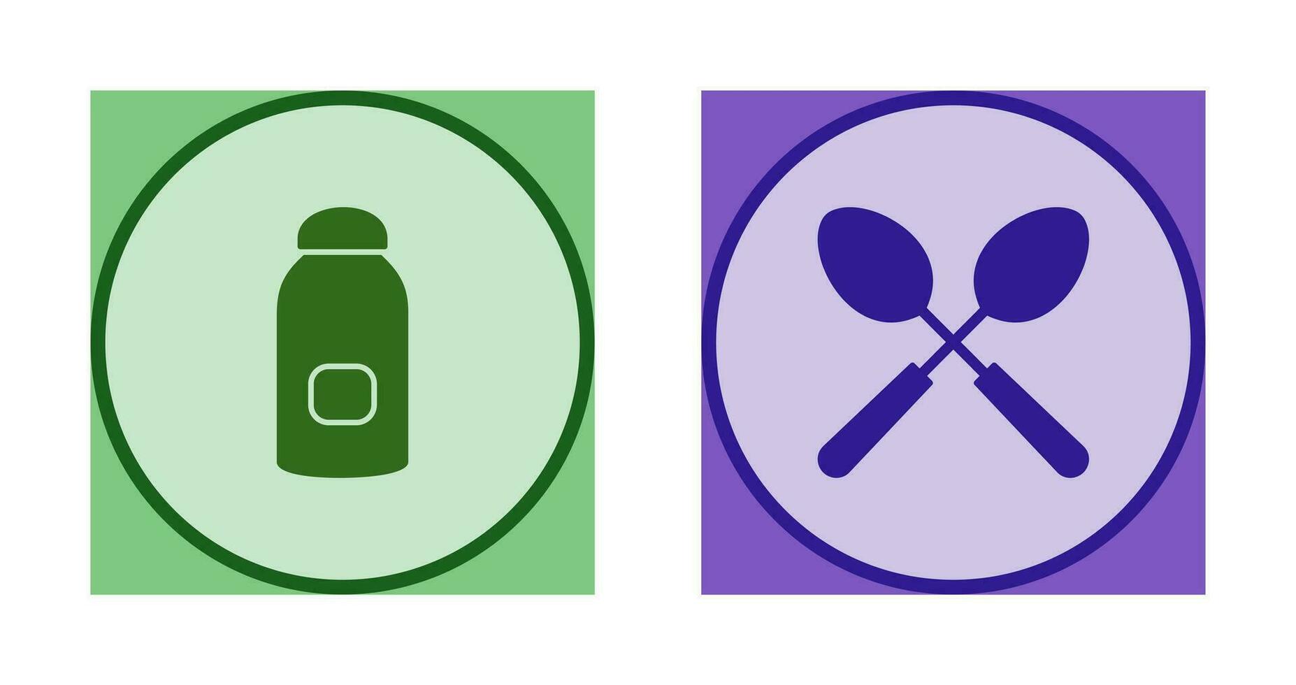 syrup and spoon Icon vector