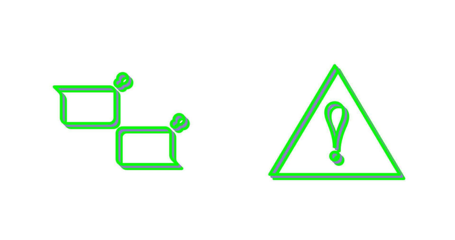 chatting and alert  Icon vector