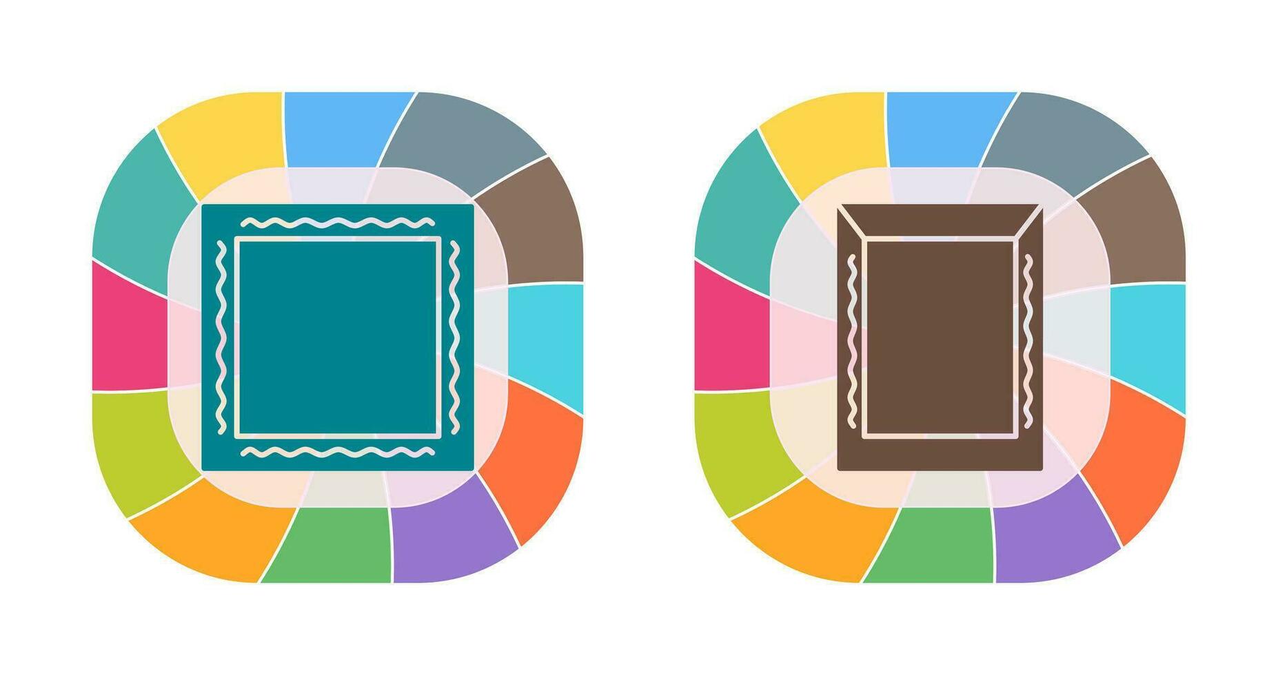 frame and hanging Icon vector